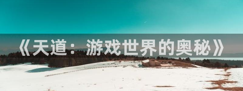 高德娱乐平台官网客服电话：《天道：游戏世界的奥秘》